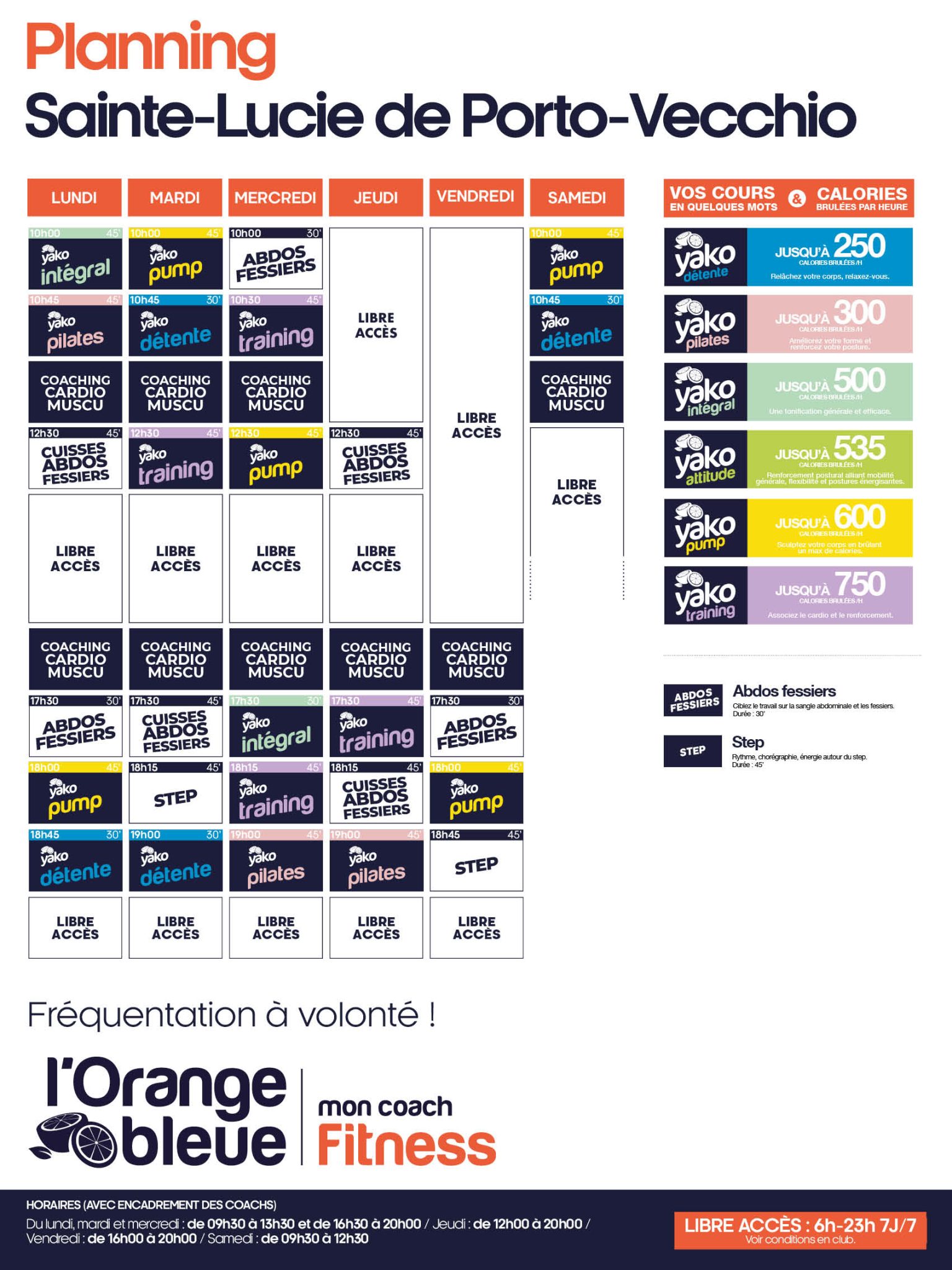 718 planning salle de sport sainte lucie de porto vecchio