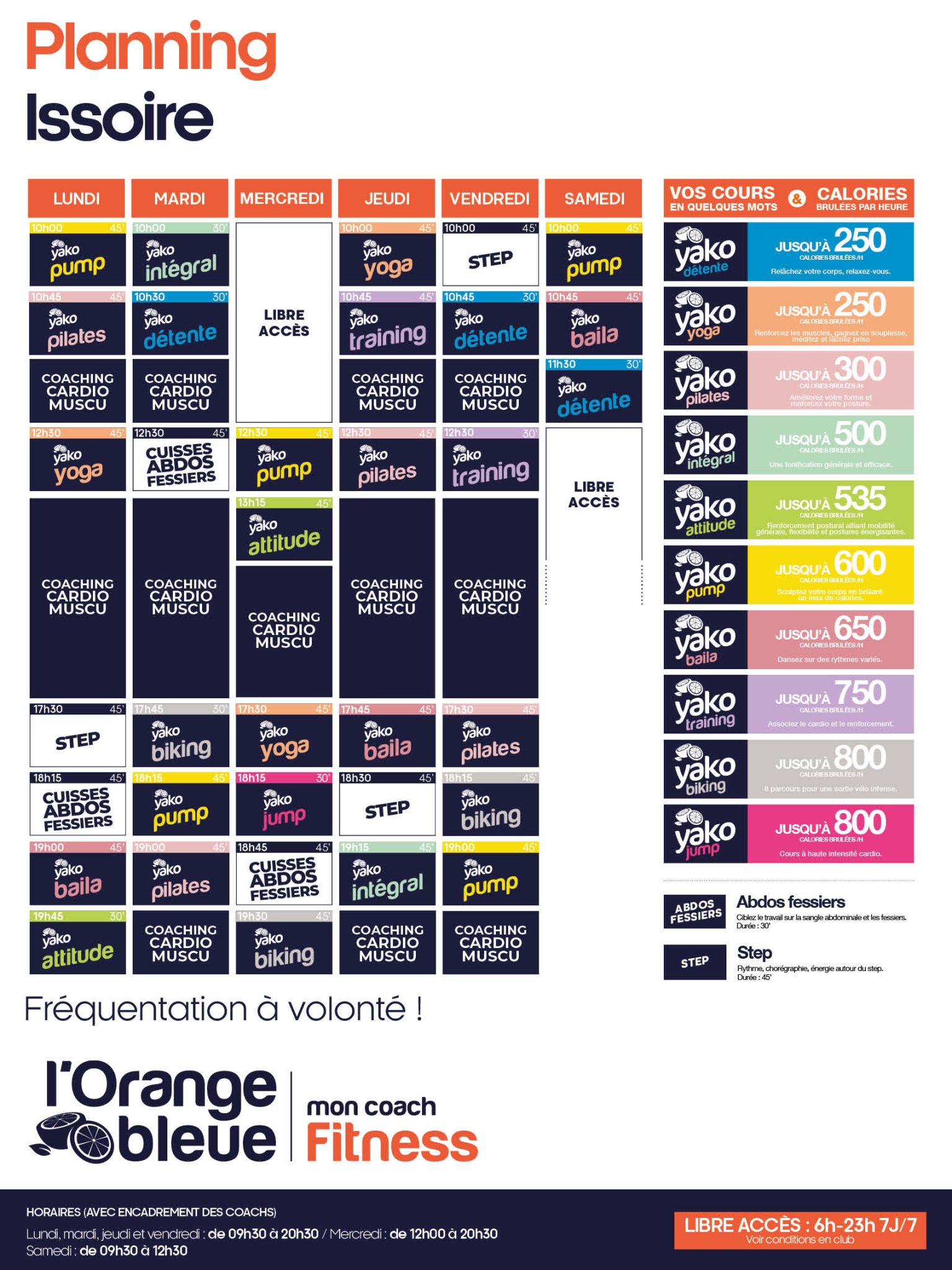 744 planning salle de sport issoire