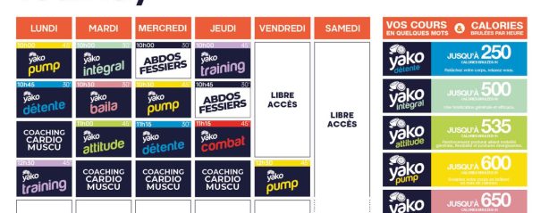 747 planning salle de sport tournay