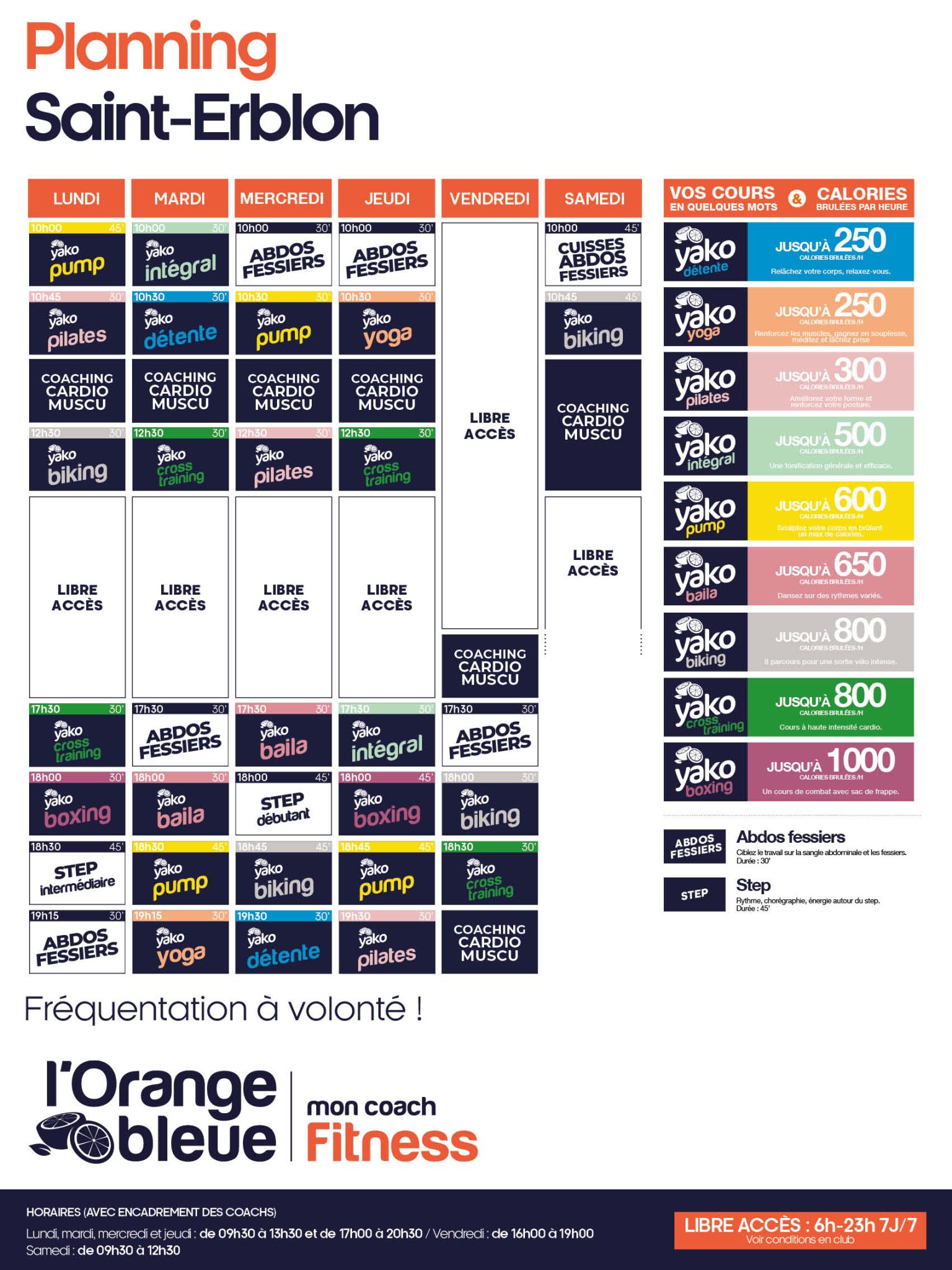 755 planning salle de sport saint erblon