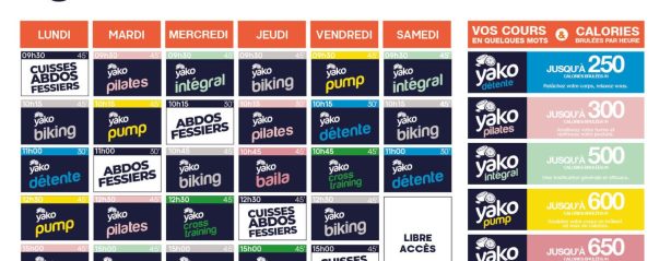 8 planning salle de sport agen