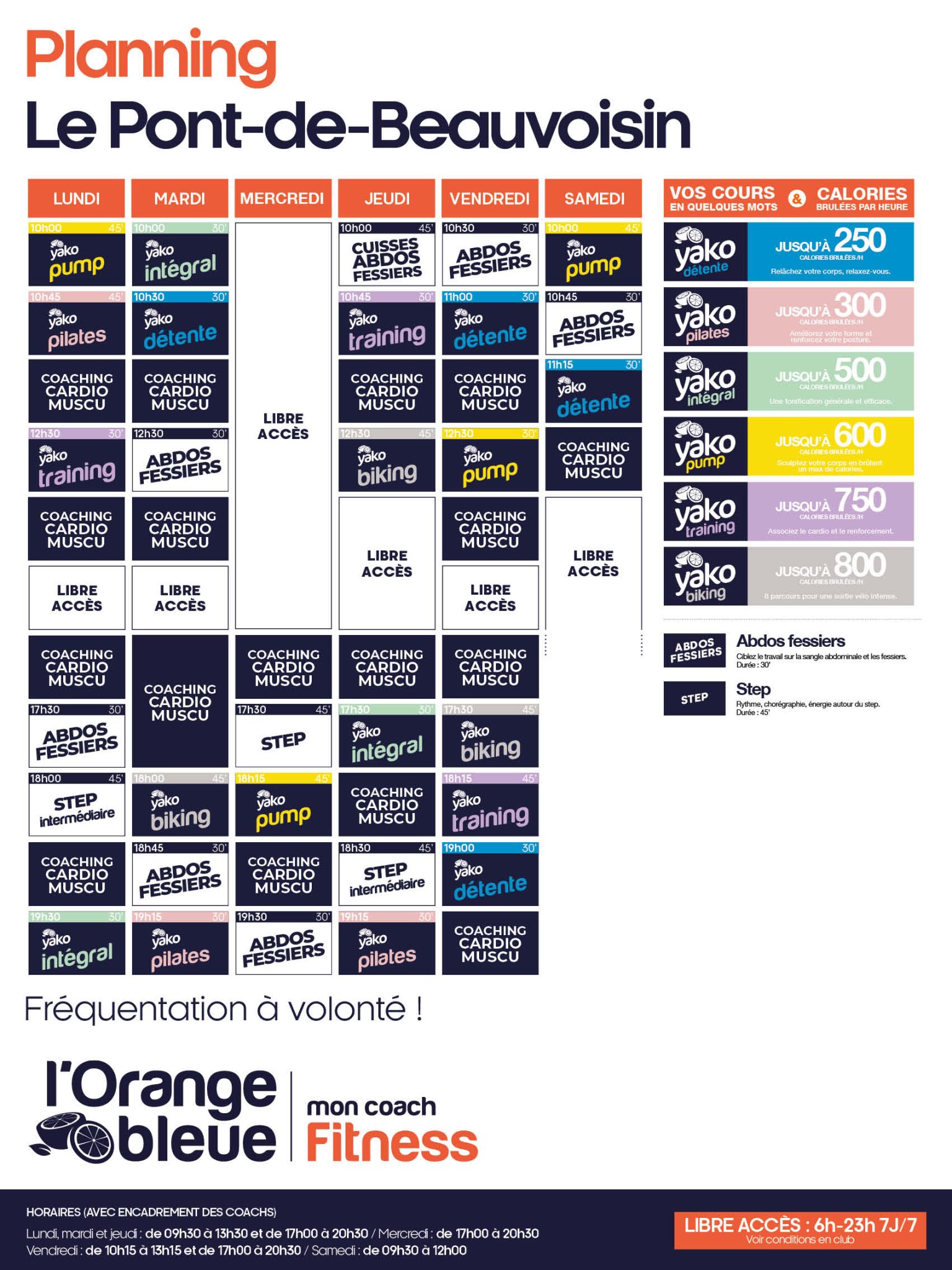 804 planning salle de sport le pont de beauvoisin