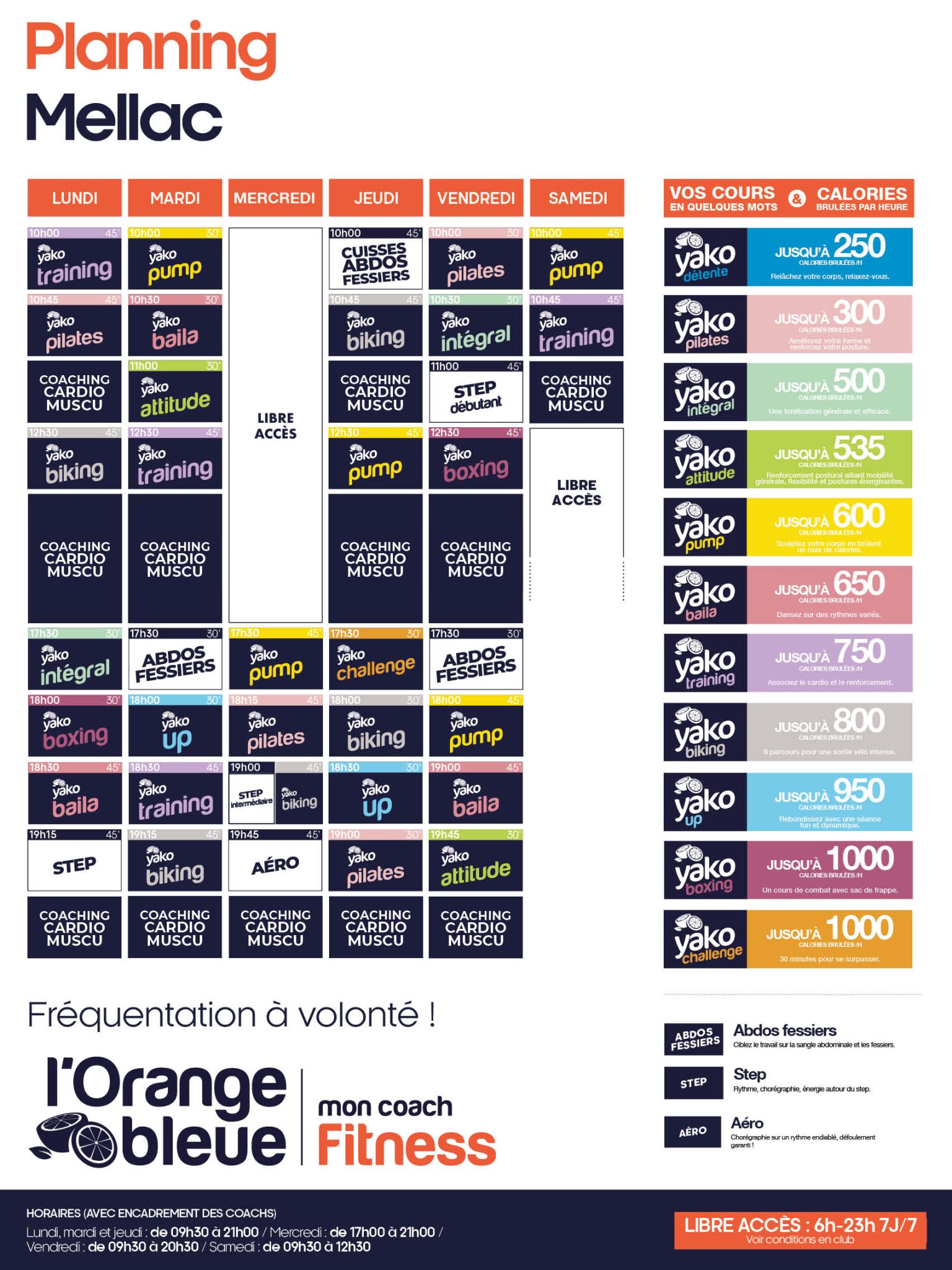169 planning salle de sport mellac