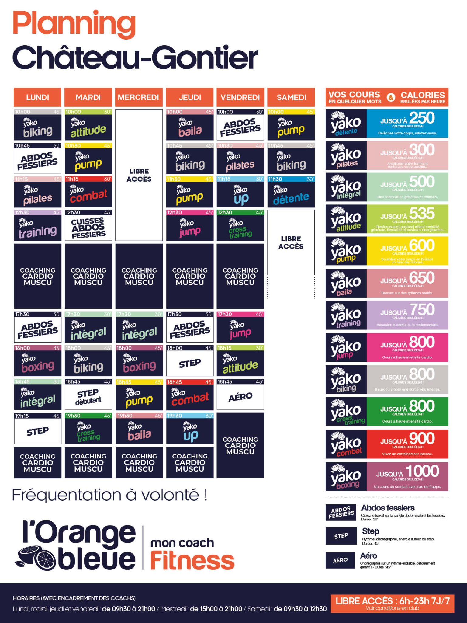 239 planning salle de sport chateaugontier