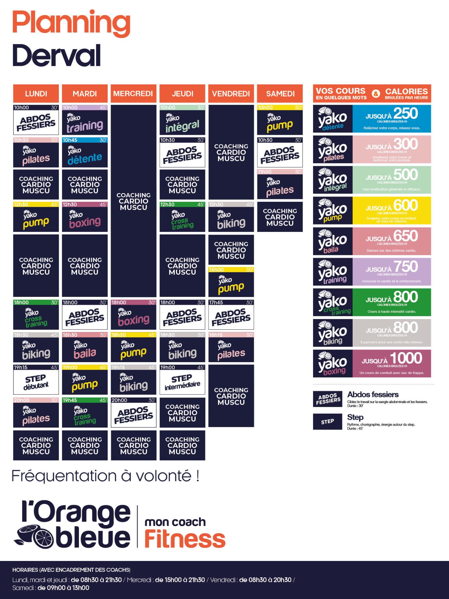650 planning salle de sport derval