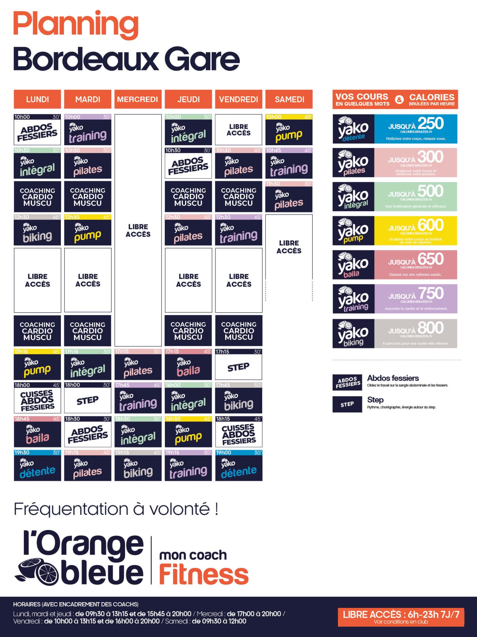 815 planning salle de sport bordeaux gare