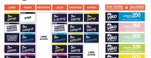 826 planning salle de sport riorges