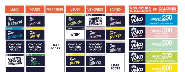 827 planning salle de sport pont l'évêque