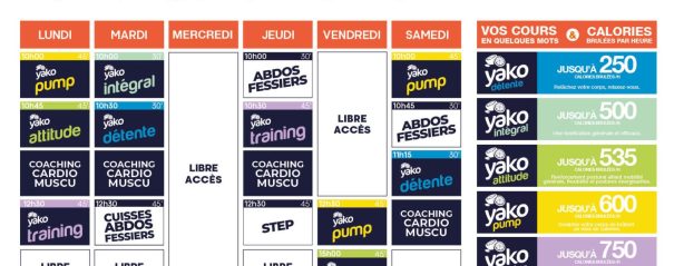 832 planning salle de sport romaneche thorins