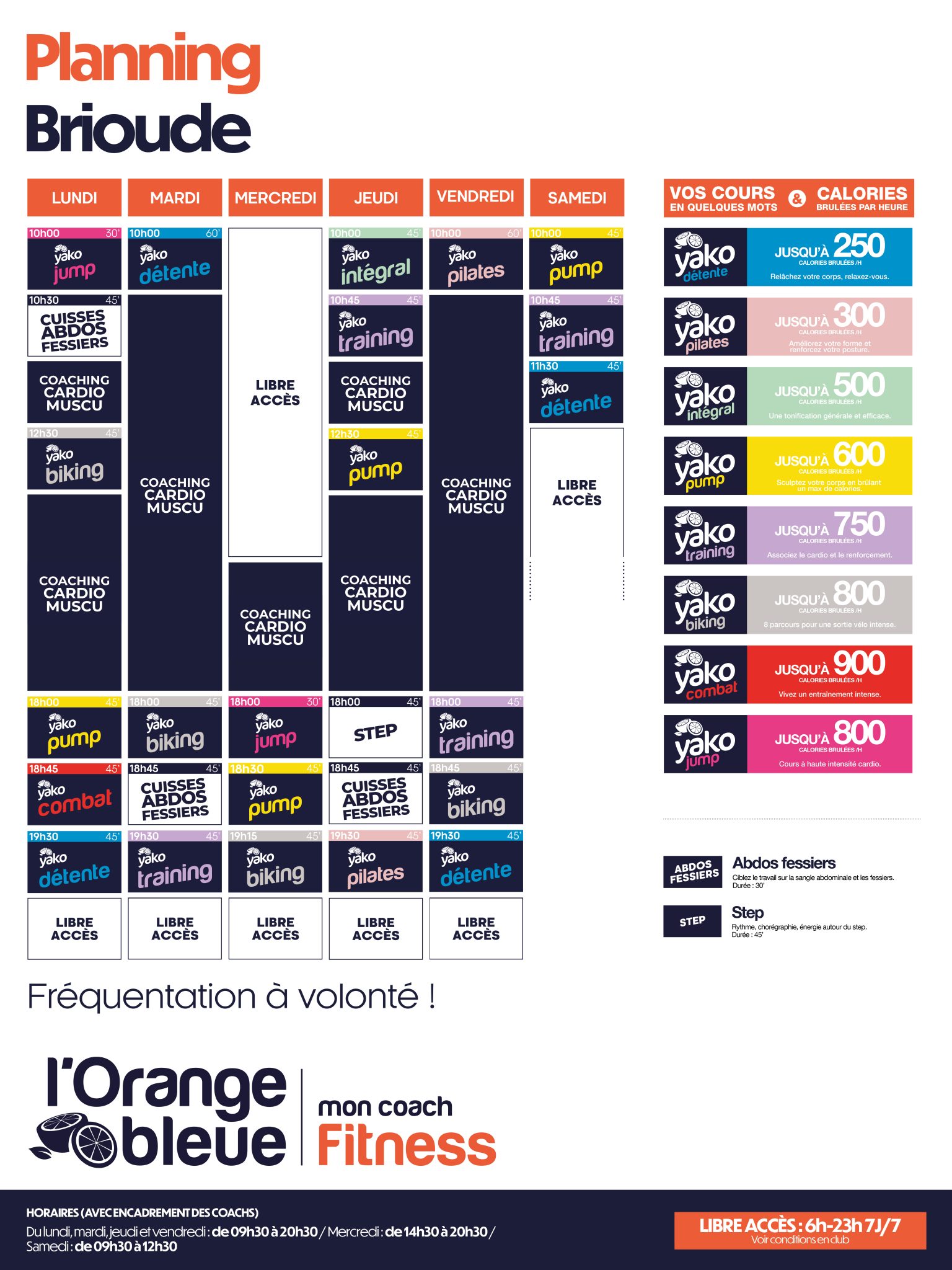 837 planning salle de sport brioude