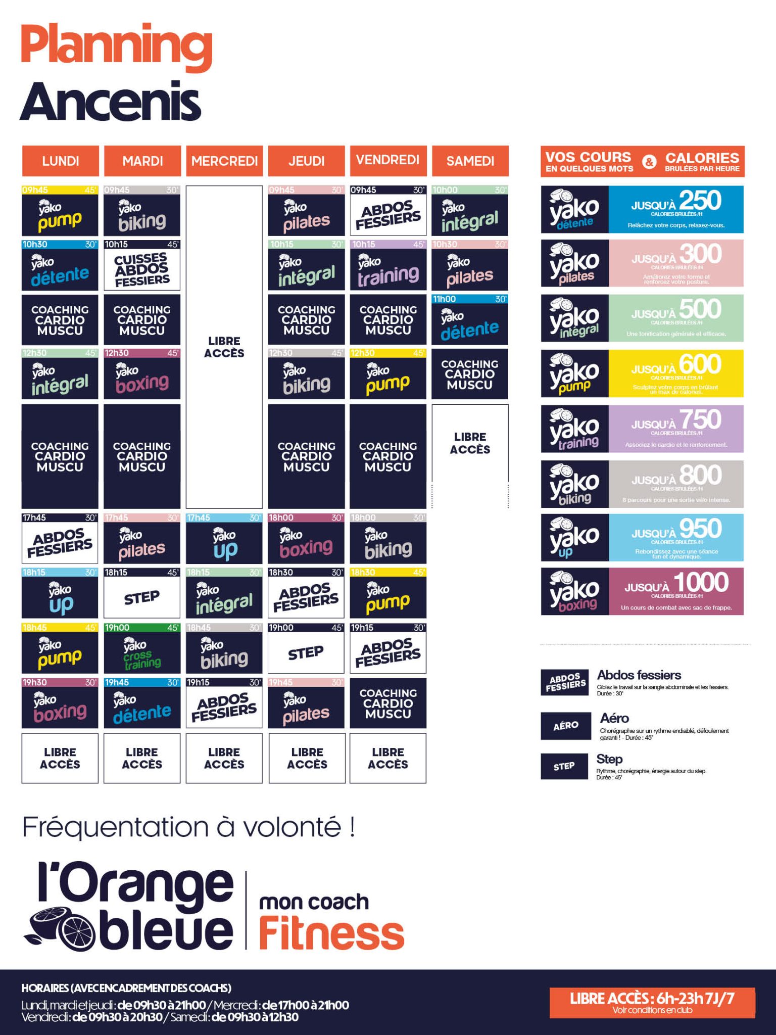 13 planning salle de sport ancenis