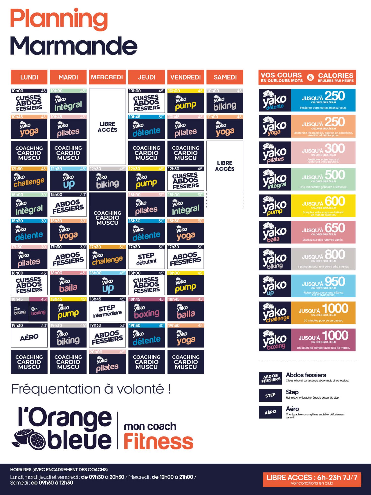 164 planning salle de sport marmande