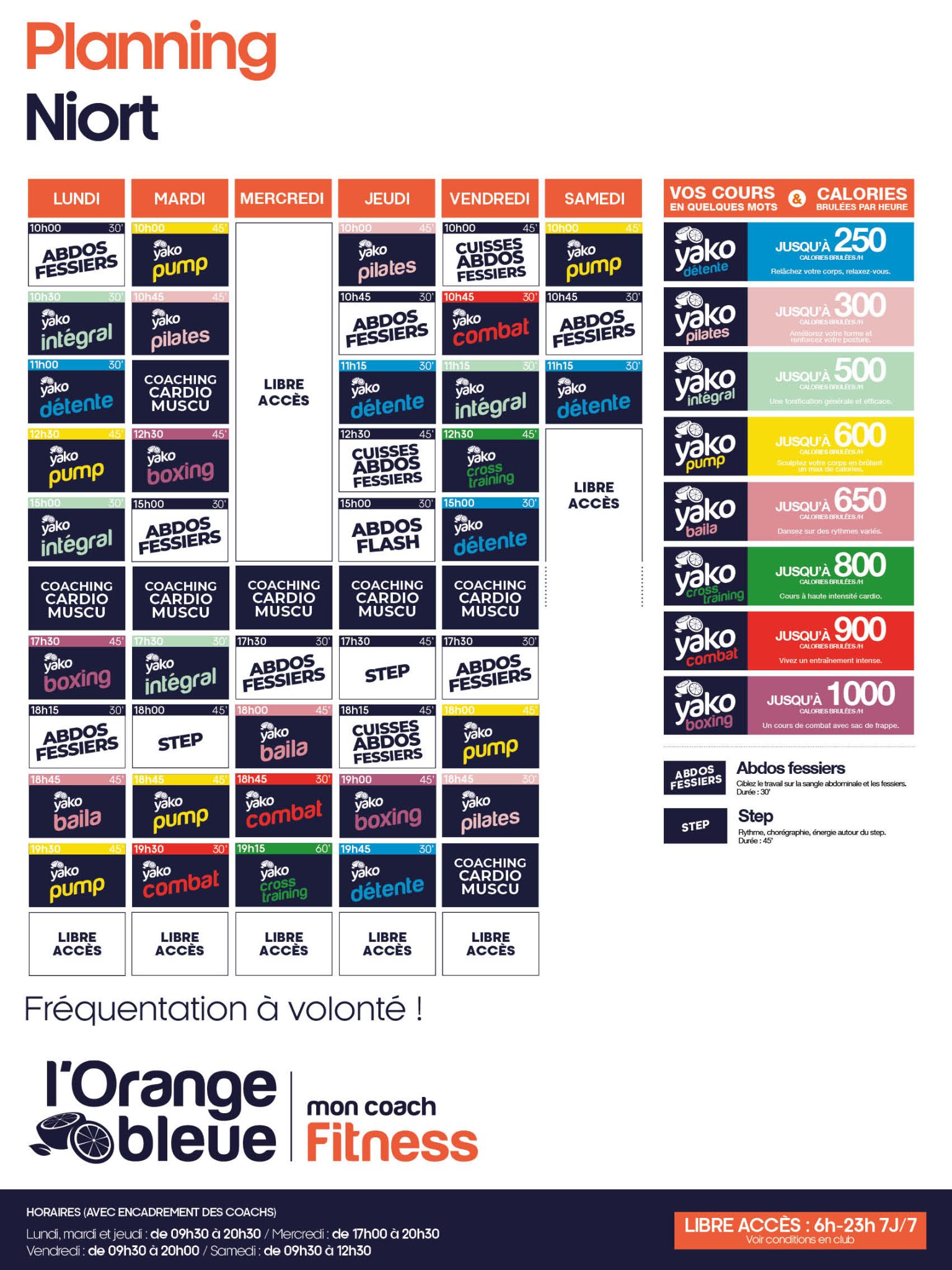193 planning salle de sport niort