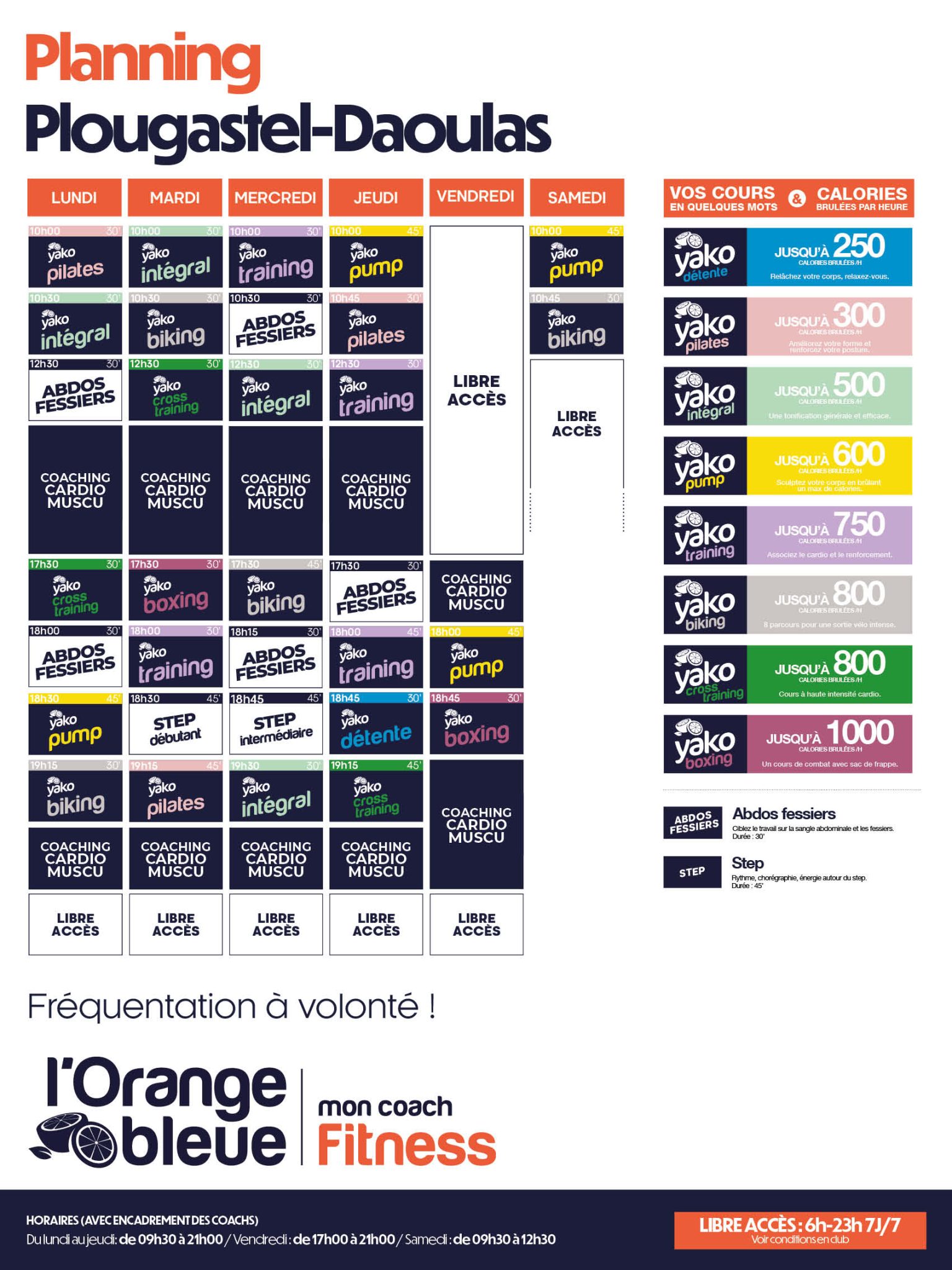 207 planning salle de sport plougastel