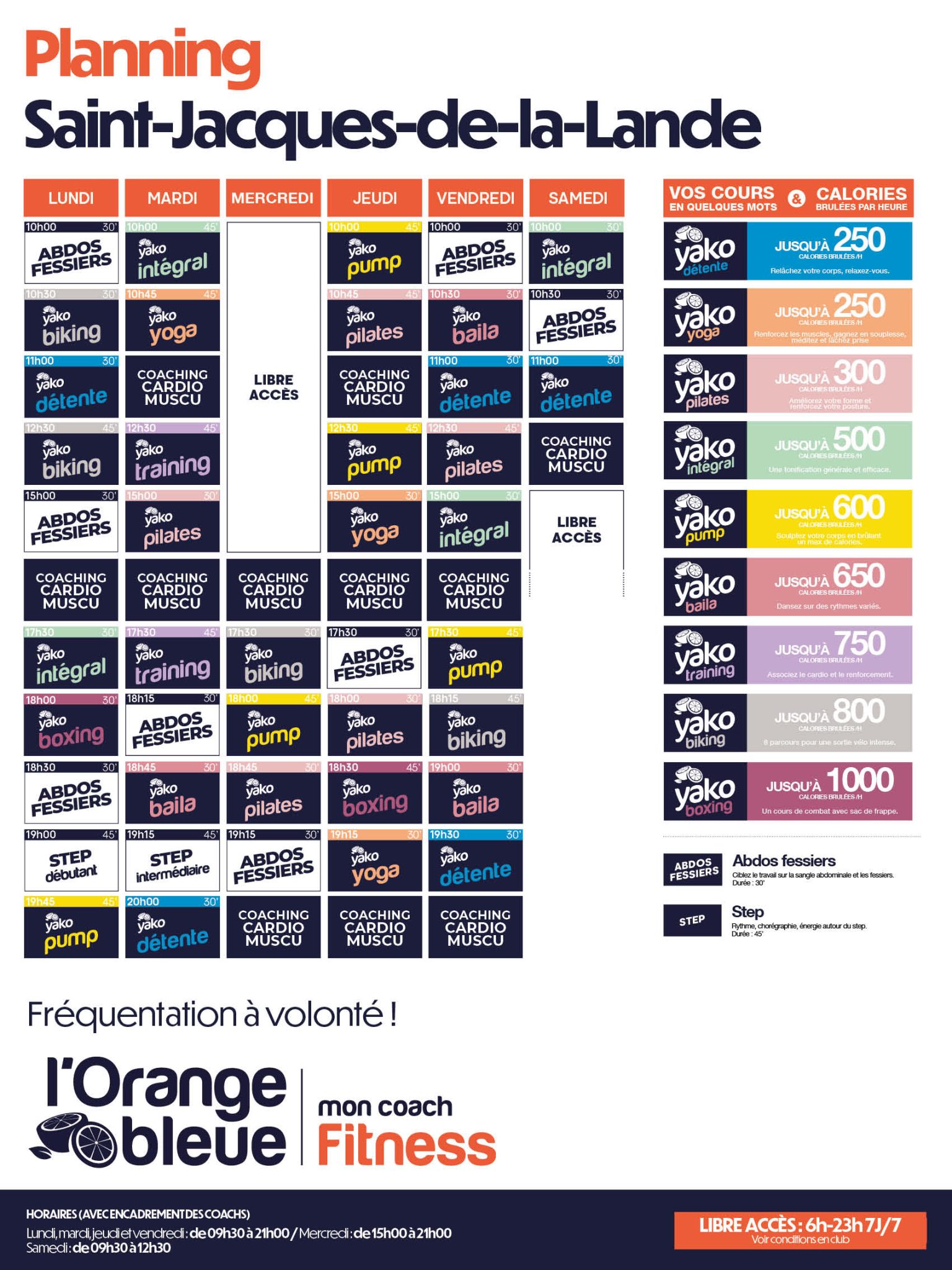 224 planning salle de sport rennes saint jacques de la lande
