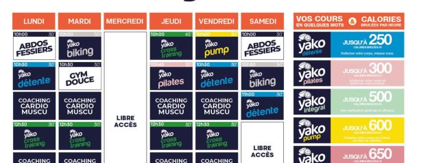 237 planning salle de sport saint brice en cogles