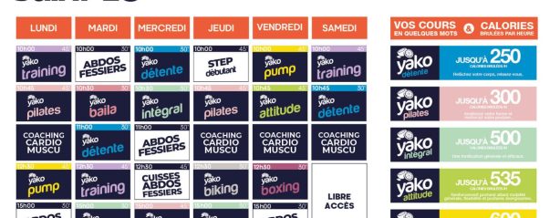 245 planning salle de sport saint lo
