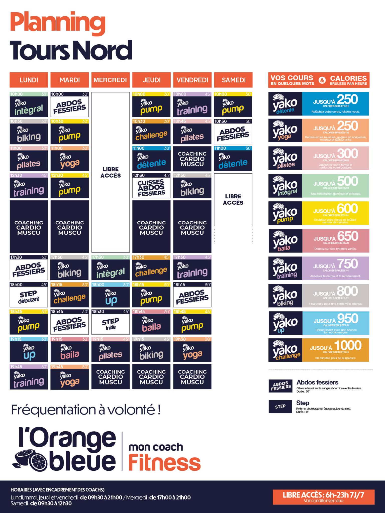 279 planning salle de sport tours nord