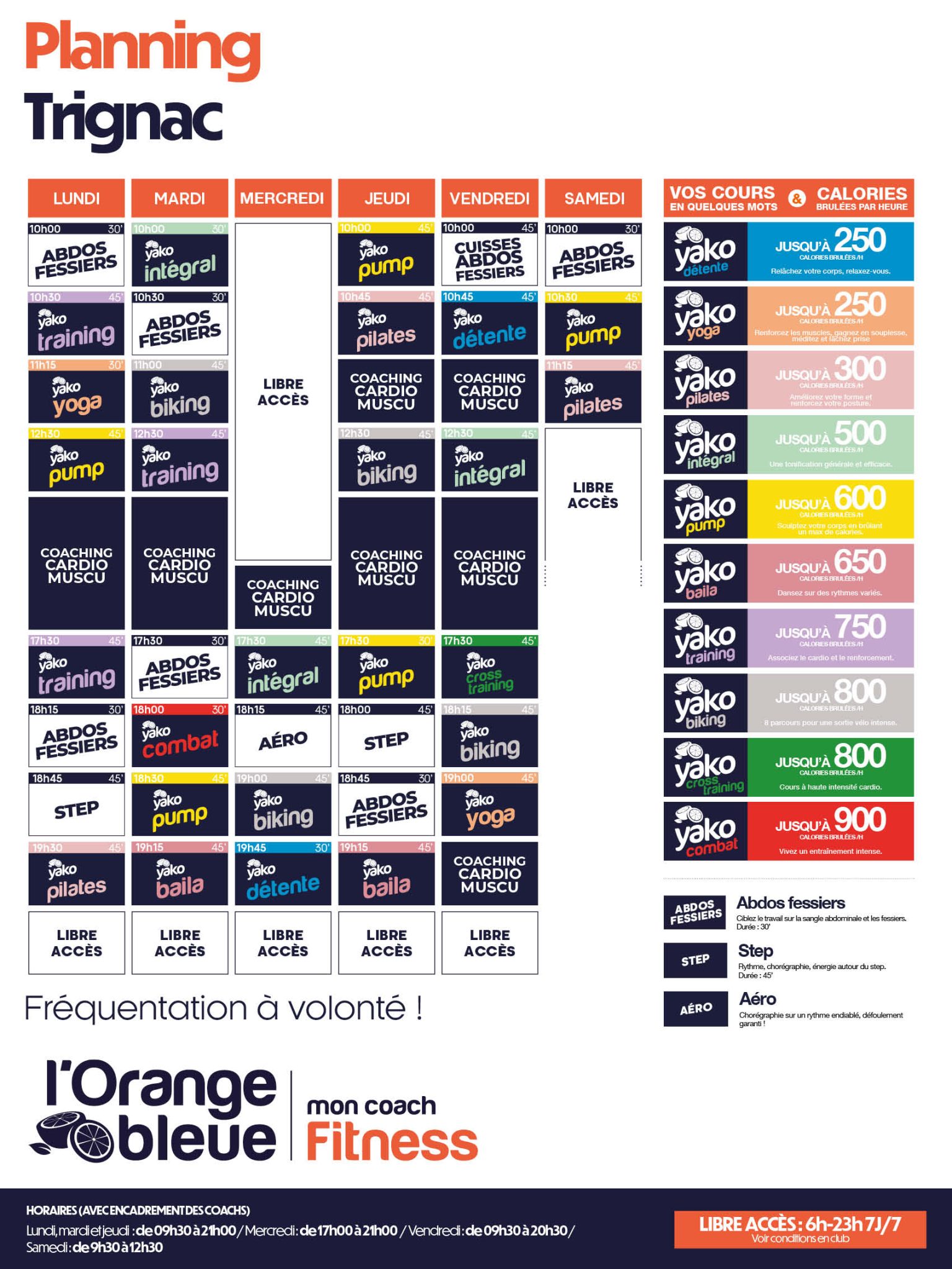 282 planning salle de sport trignac