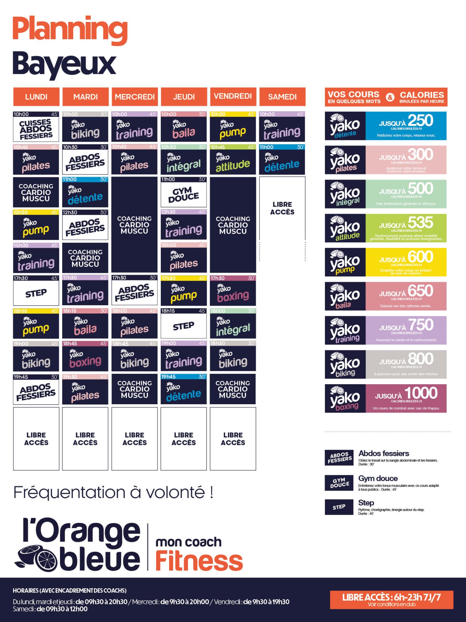 29 planning salle de sport bayeux