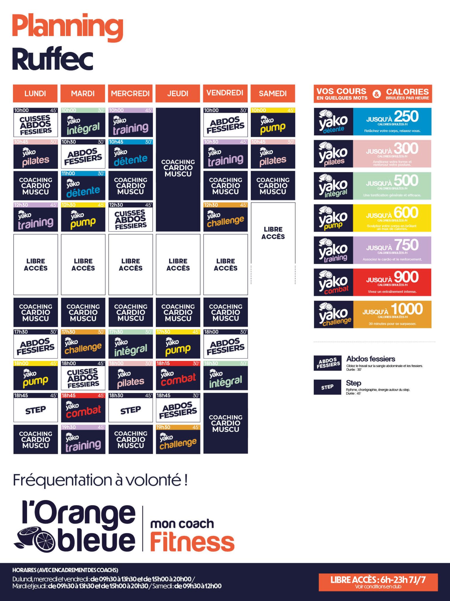 348 planning salle de sport ruffec