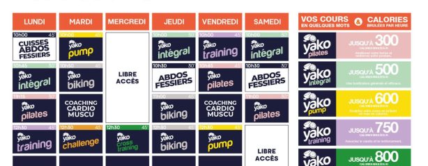 394 planning salle de sport beaucouze