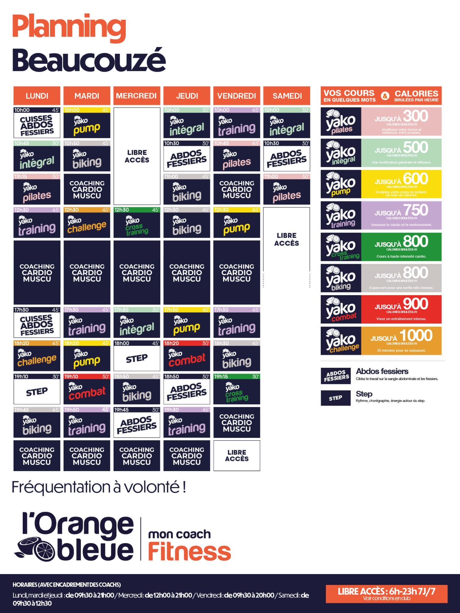 394 planning salle de sport beaucouze