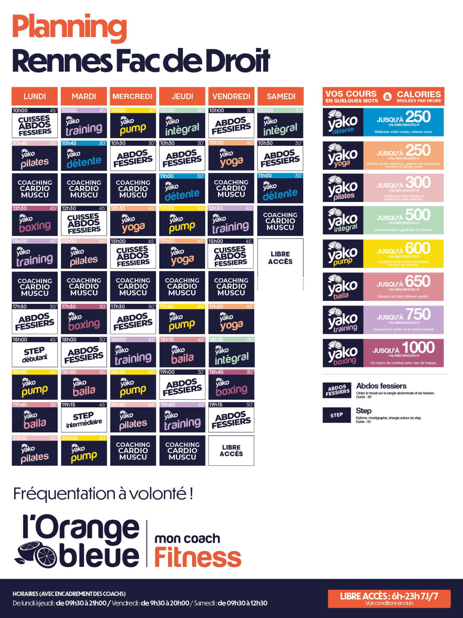 406 planning salle de sport rennes fac de droit