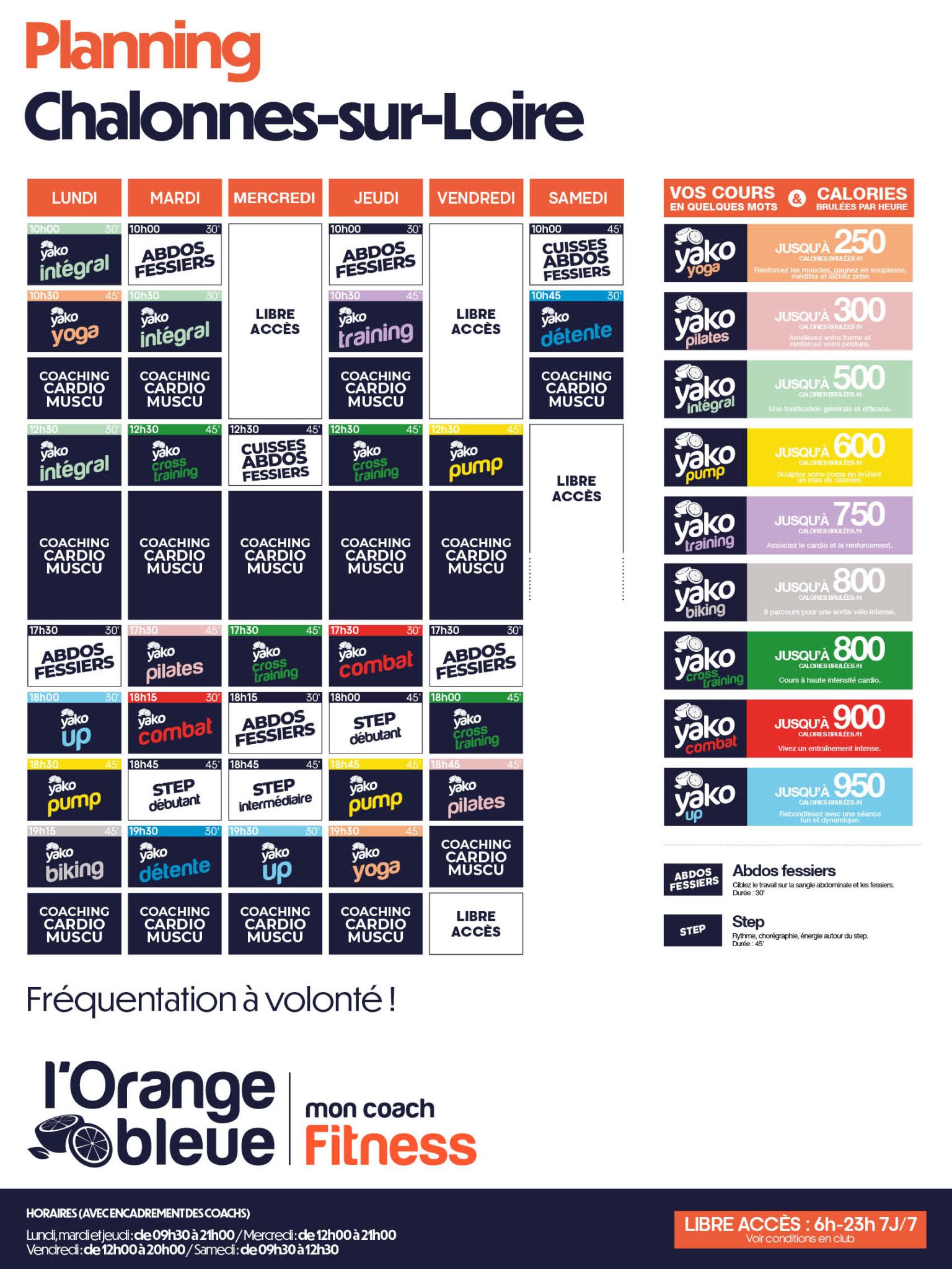 430 planning salle de sport chalonnes sur loire