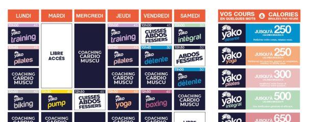 50 planning salle de sport bruz
