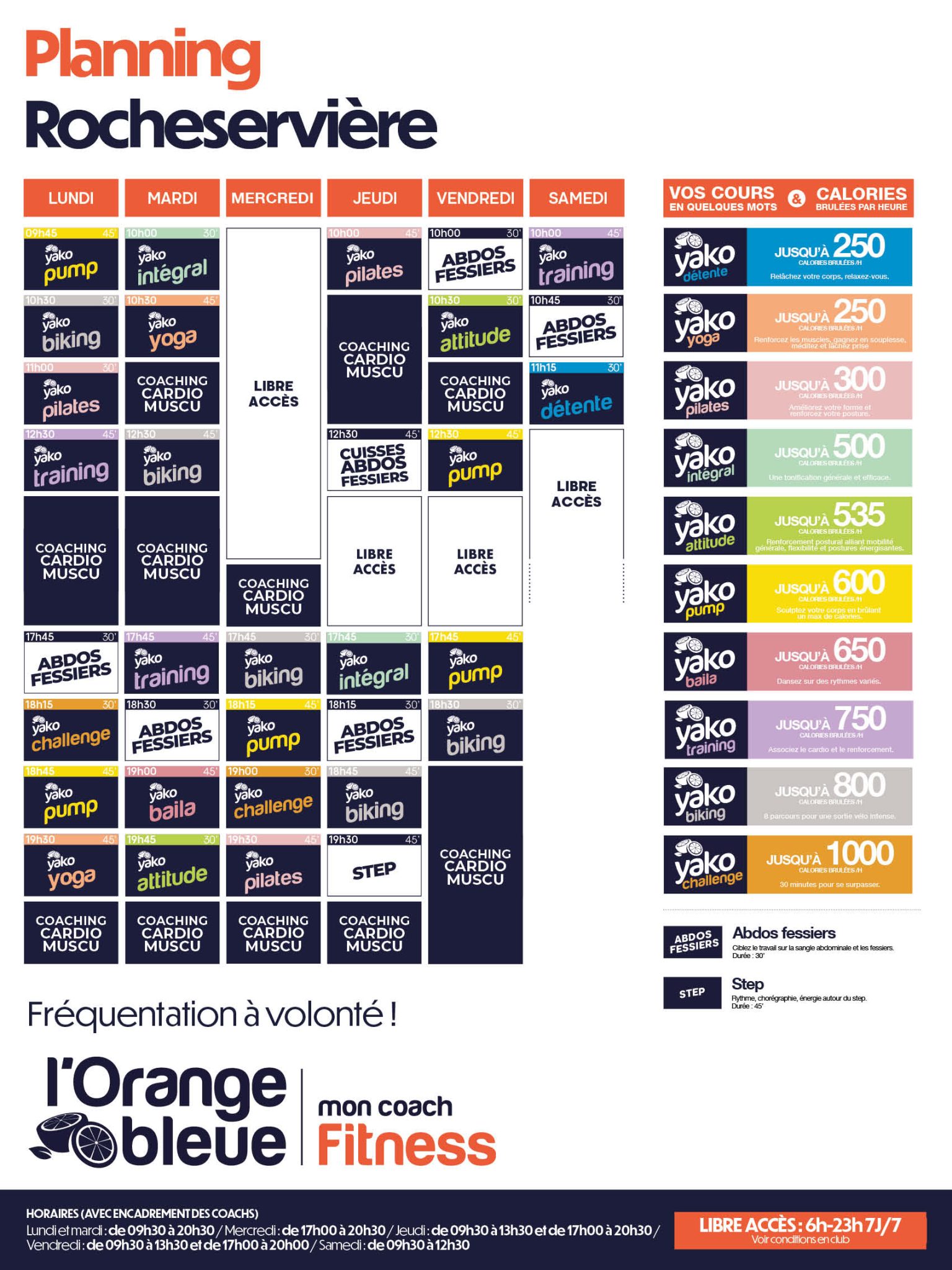 646 planning salle de sport rocheserviere