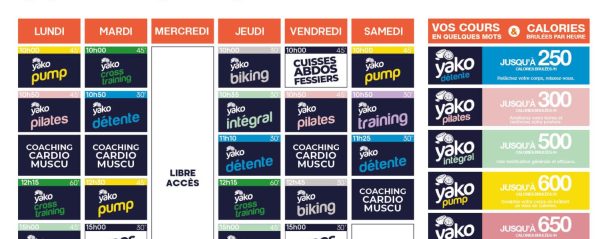 714 planning salle de sport saint berthevin