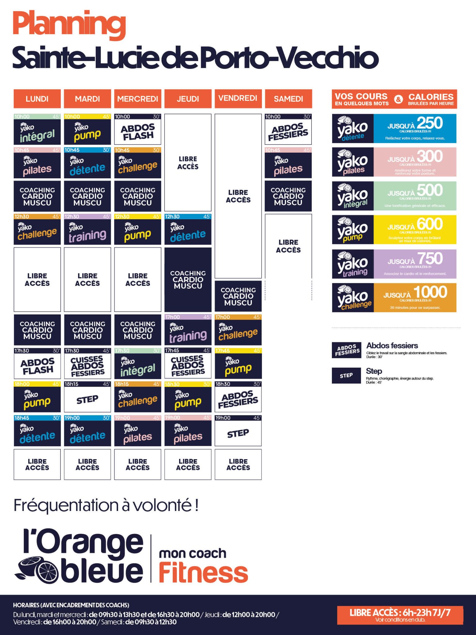 718 planning salle de sport sainte lucie de porto vecchio