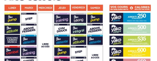 805 planning salle de sport nice cessole