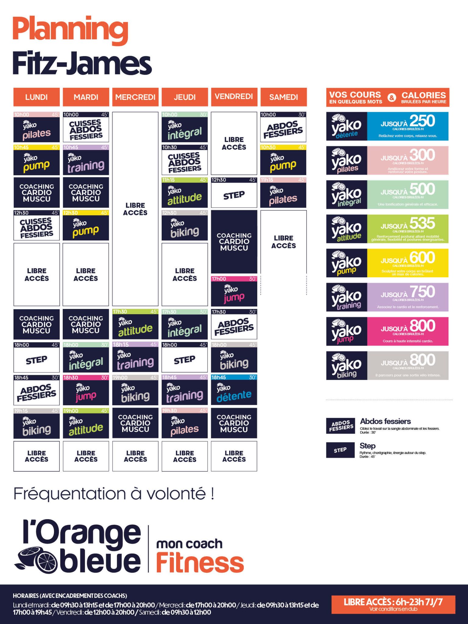 809 planning salle de sport fitz james