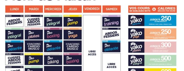 178 planning salle de sport mont de marsan