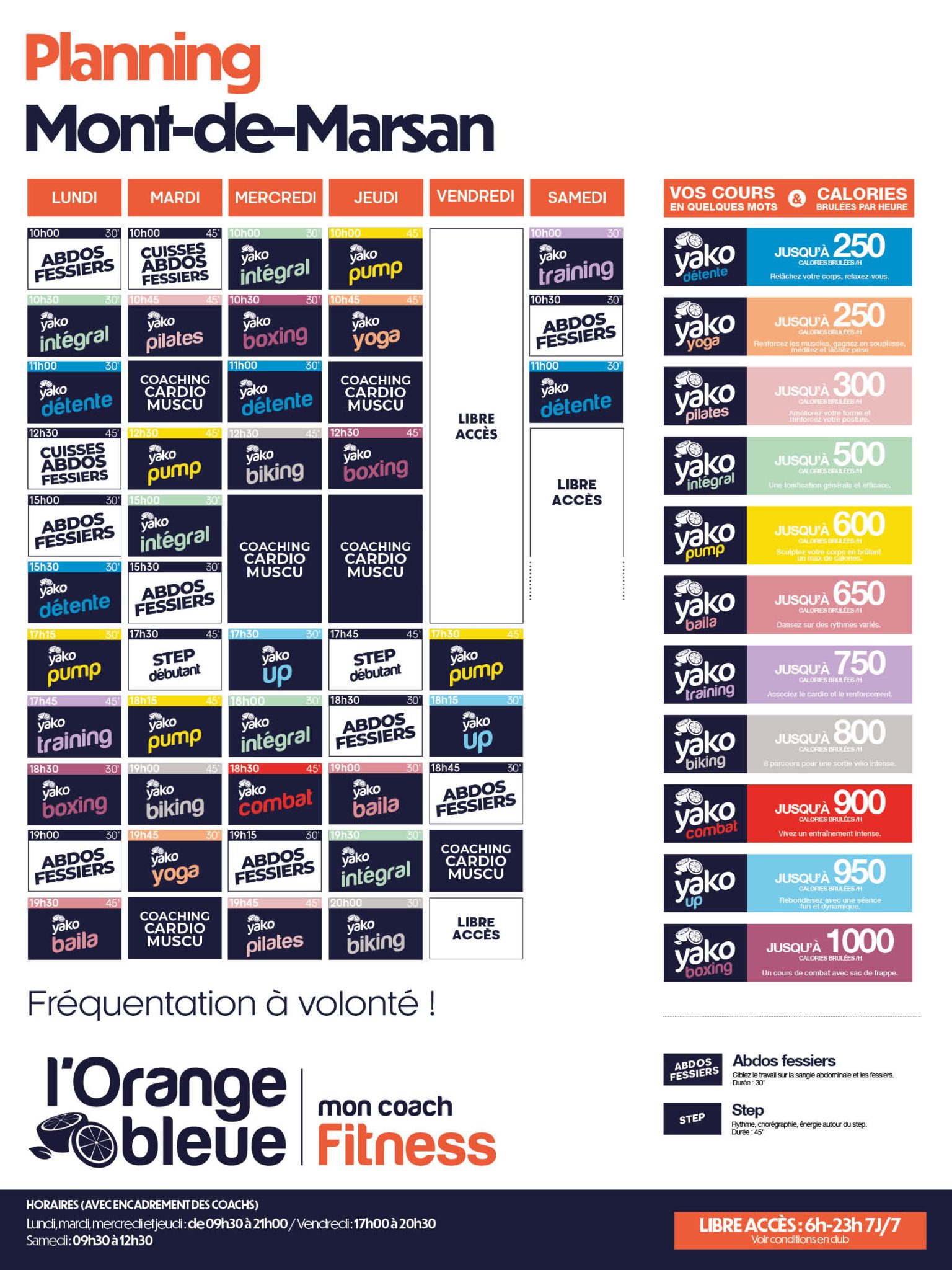 178 planning salle de sport mont de marsan