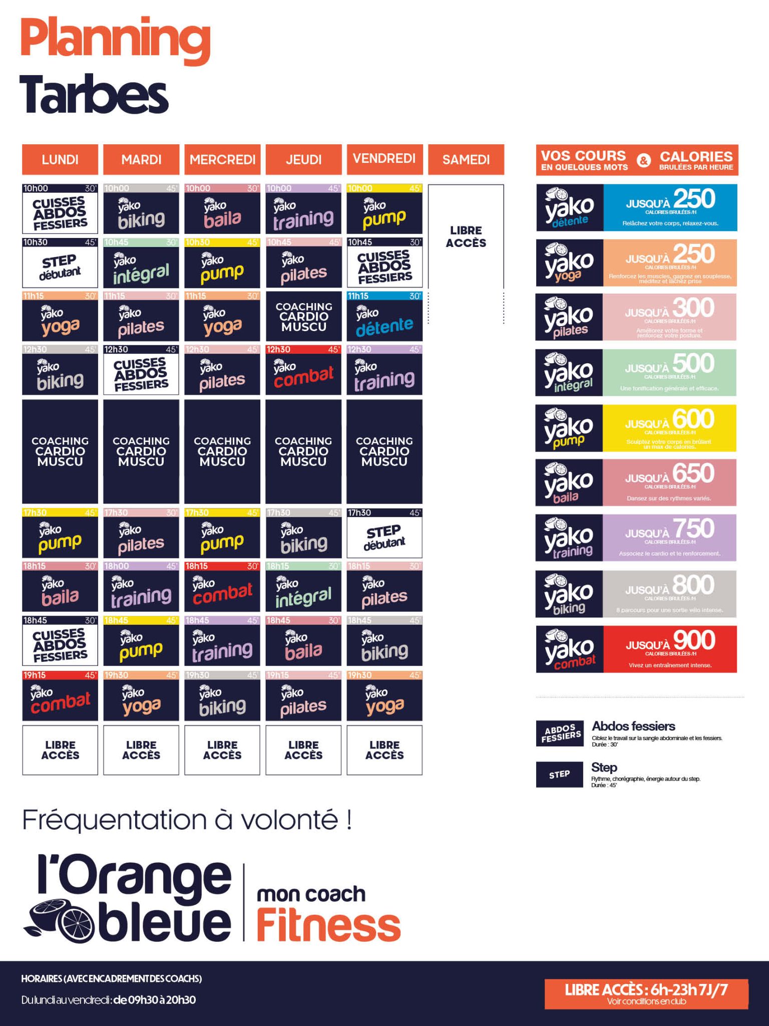 269 planning salle de sport tarbes