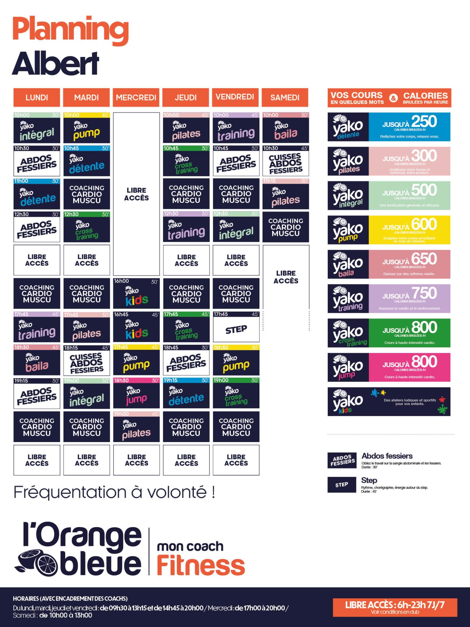 312 planning salle de sport albert