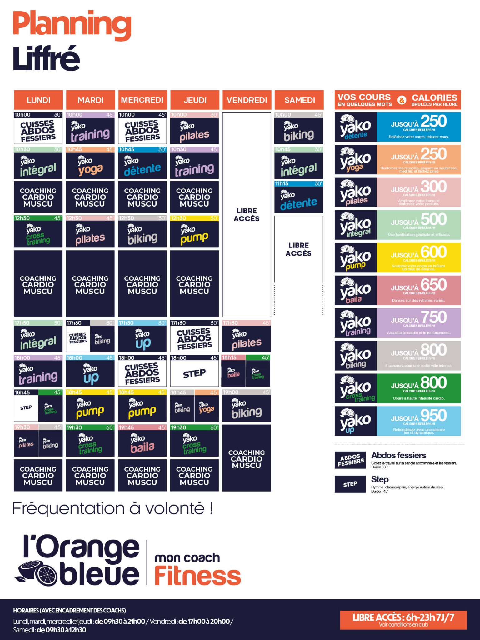 409 planning salle de sport liffre