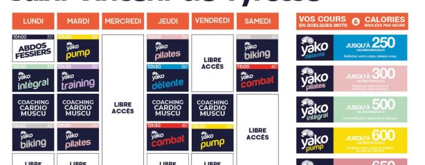 459 planning salle de sport saint vincent de tyrosse