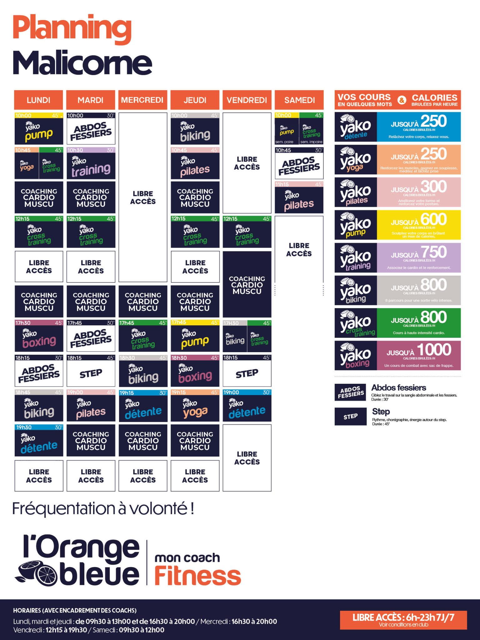 519 planning salle de sport malicorne commentry