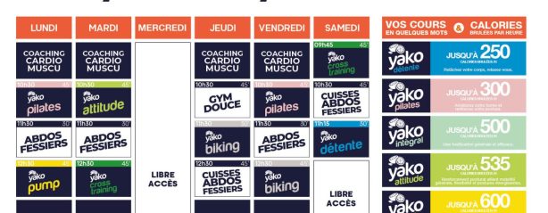 536 planning salle de sport le puy en velay