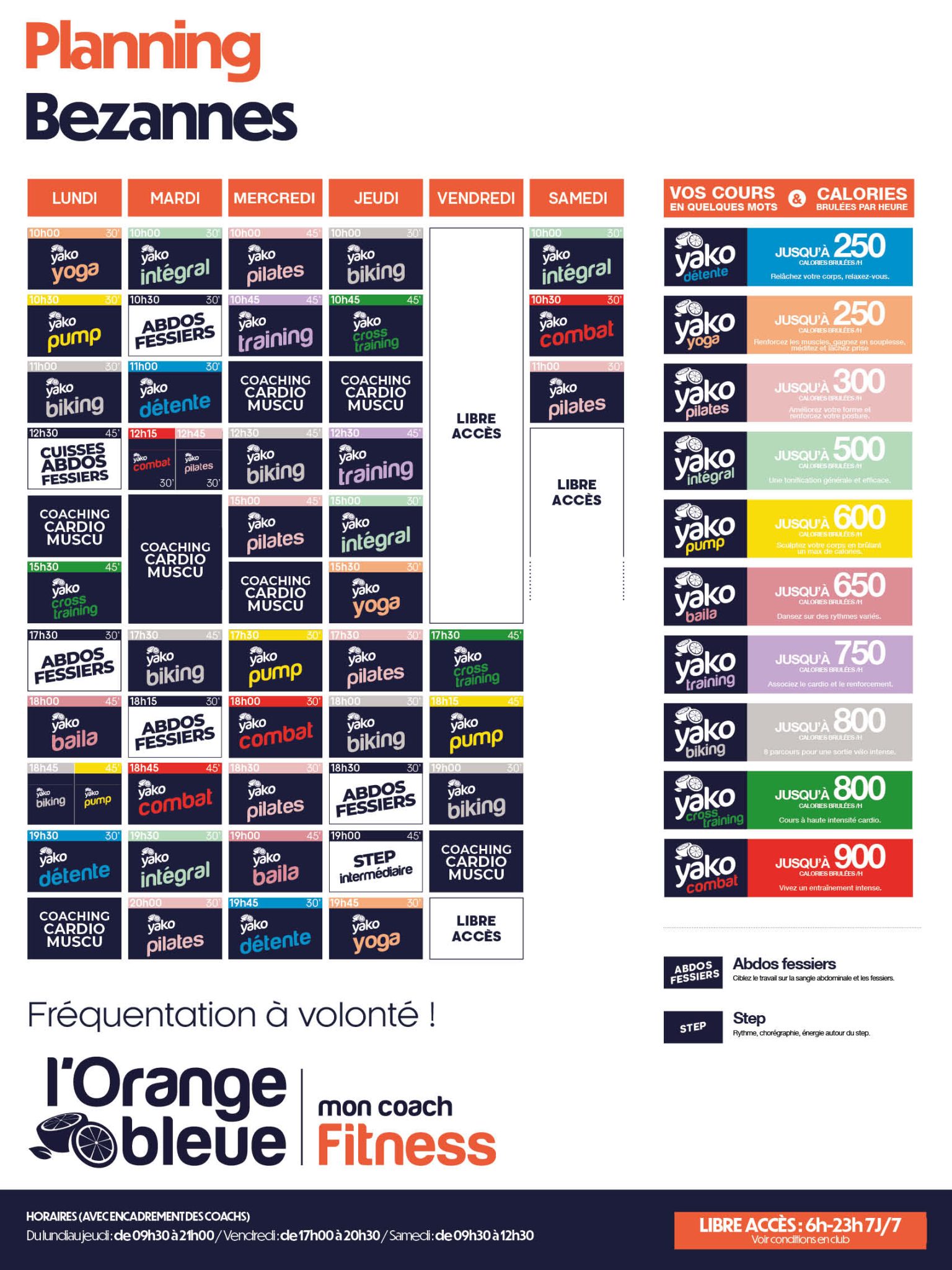 566 planning salle de sport bezannes
