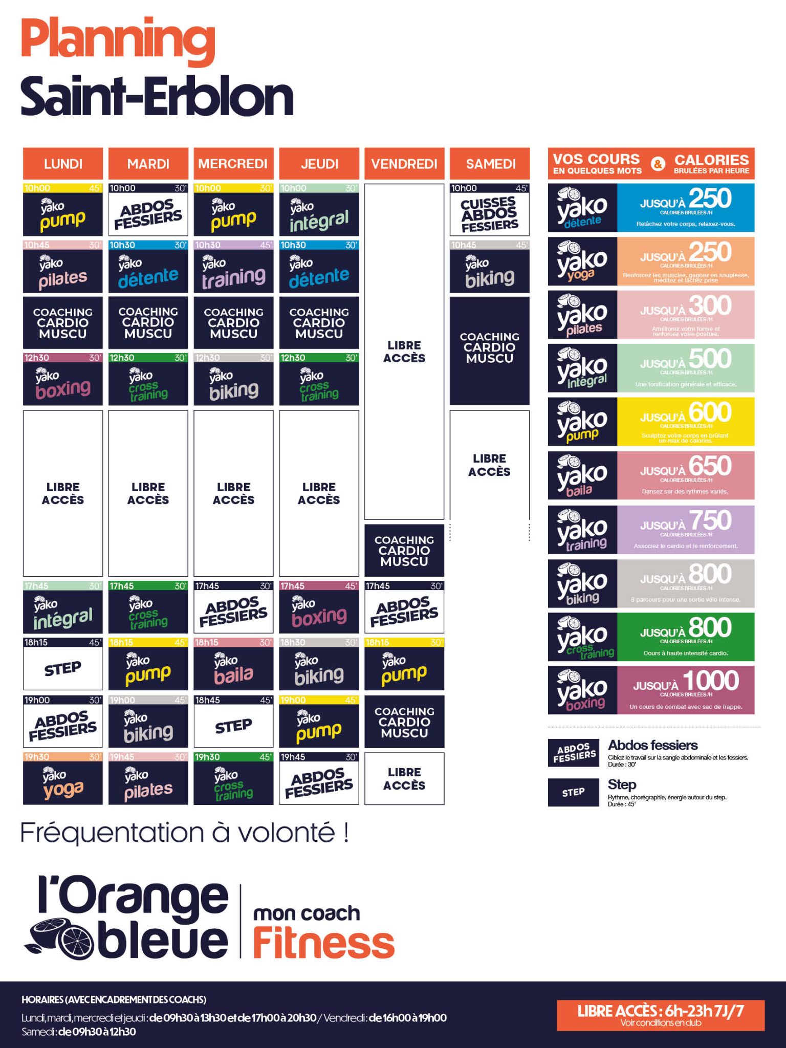 755 planning salle de sport saint erblon